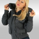 Sexy Fashion Jacke Damenjacke Jacket grau S M 36 38