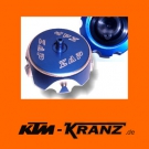 Zap Aluminium Tankdeckel blau für Yamaha YZ 80 85 125 250 Bj.90-