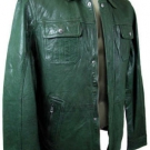 Milestone - Herren Lederjacke Echtleder Jacke Lammnappa grün NEU 5966