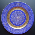 Rosenthal Zierteller Teller Kobaltblau Gold Schwarz 40er 50er Jahre Erbstück
