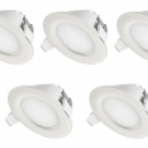 Ultra Flach LED Einbaustrahler IP44 |auch für das Bad geeignet| Warmweiß 4W 230V