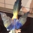 Ens Papagei Porzellanfigur Porzellan Mühlenmarke