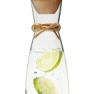 Original Zillertaler Wasserkaraffe 1L "Ypsilon" inkl. Zirben Zapfen - Zirbenwasser mit wohltuenden Eigenschaften