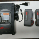 Ingersoll Rand Ladegerät BC1121 mit Akkus 20 V 5 AH und 2,5 AH