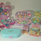 große POLLY POCKET SAMMLUNG mit 9 Spieldosen & viel Zubehör Konvolut Bluebird