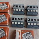 4x Weichenschalter Permot P23  OVP unverbaut aus DDR Momentstrom (P23-2)
