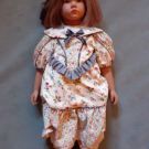 Sigikid Porzellan Puppe, 69 cm, Ilse Wippler, Top Zustand, limitiert,