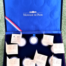 9 Münzen 900er Silber in Schutzhülle + Etui  Fußball Weltcup 1998 + Zertifikate