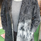 Fellmantel Echt Pelzmantel  Wintermantel Größe ca. 38-42