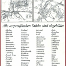 Ostpreußen Städteatlas Fritz R. Barran Karten Pläne von Allenburg bis Zinten