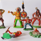 Bastelkonvolut Indianer/ Cowboy Figuren