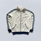 adidas Firebird Vintage Track Jacket Trainingsjacke Jacke Weiß L M Rare 80s 90s
